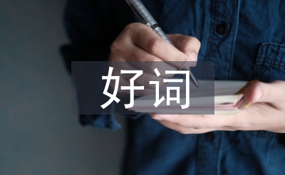 好詞好句好段大全